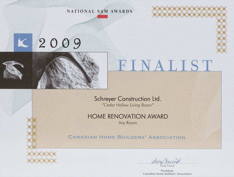 Home Renovation Award - Any Room