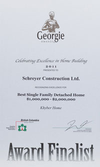 2011 Georgie Finalist Best Kitchen $40,000 - $100,000